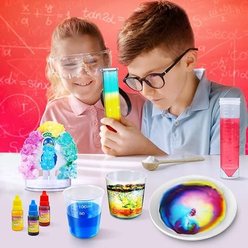 UNGLINGA 40+ Experiments Science Kit for Kids, Chemistry Set, Educational Toy Gift Idea for Boys and Girls Birthday Christmas S.T.E.M Toy thumbnail 2