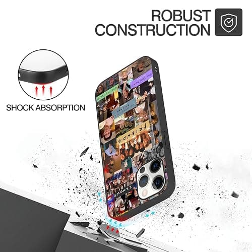 CHENQIAOHU Compatible with iPhone 14 Pro Max Case, Design Unique Pattern Soft TPU Bumper Slim Protective Case for Men Women Girl Boy(Trendy-Friends-4) thumbnail 2