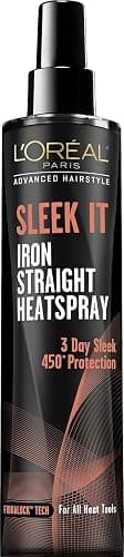 L'Oréal Paris Advanced Hairstyle Sleek It Iron Straight Heat Spray, 5.7 Ounce - Image 1