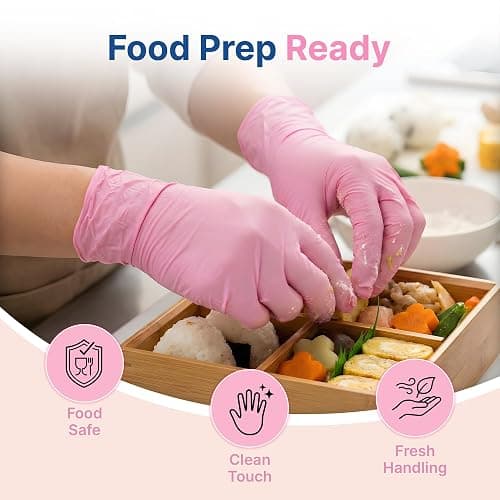 Schneider Nitrile Exam Gloves, 4-mil Medical Gloves Disposable Latex Free, Powder Free, Food Safe Glove for Examination thumbnail 5