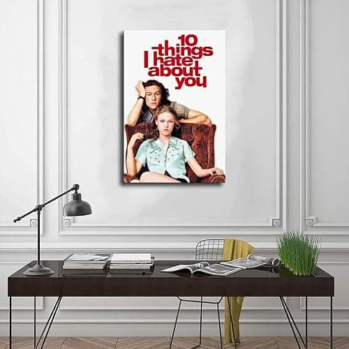 10 Things I Hate About You Touching Love Movie Poster 3 Canvas Poster Bedroom Decor Sports Landscape Office Room Decor Gift Unframe:12x18inch(30x45cm) thumbnail 3