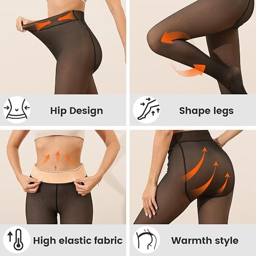 Collant Polaire Femme effet transparent thumbnail 3