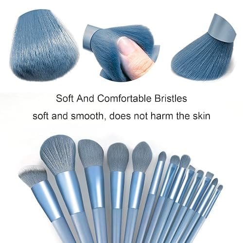 Koccido Makeup Brushes 22 Pcs Makeup Kit,Foundation Brush Eyeshadow Brush Make up Brushes Set (Blue, 22 Piece Set Large) thumbnail 2