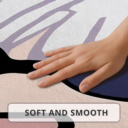 Allenjoy 31" x 25.3" Cool Hero Face Bathroom Rugs Spiky White Hair Mat Bathmat Rug Non Slip Washable thumbnail 5