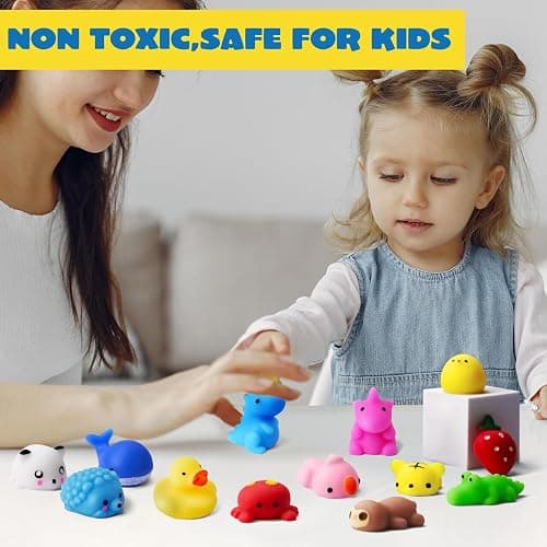 JOYIN Mochi Toys Set Age 3+, Random 25 Pack Mini Mochi Party Favors for Kids, Kawaii Toys Fidget Toys, Goodie Bags Fillers with Storage Box, Classroom Prizes, Stocking Fillers Kids thumbnail 2