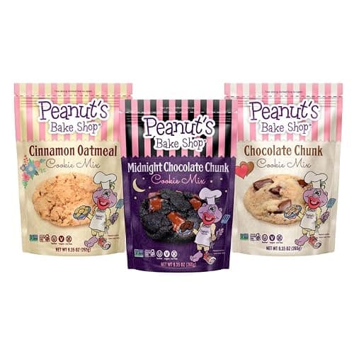 Peanut's Bake Shop - Vegan and Gluten-Free Cookie Mix | Non-GMO, Kosher Cookie Mixes for Decadent Treats (Variety Pack - 3 Pack) - Image 1