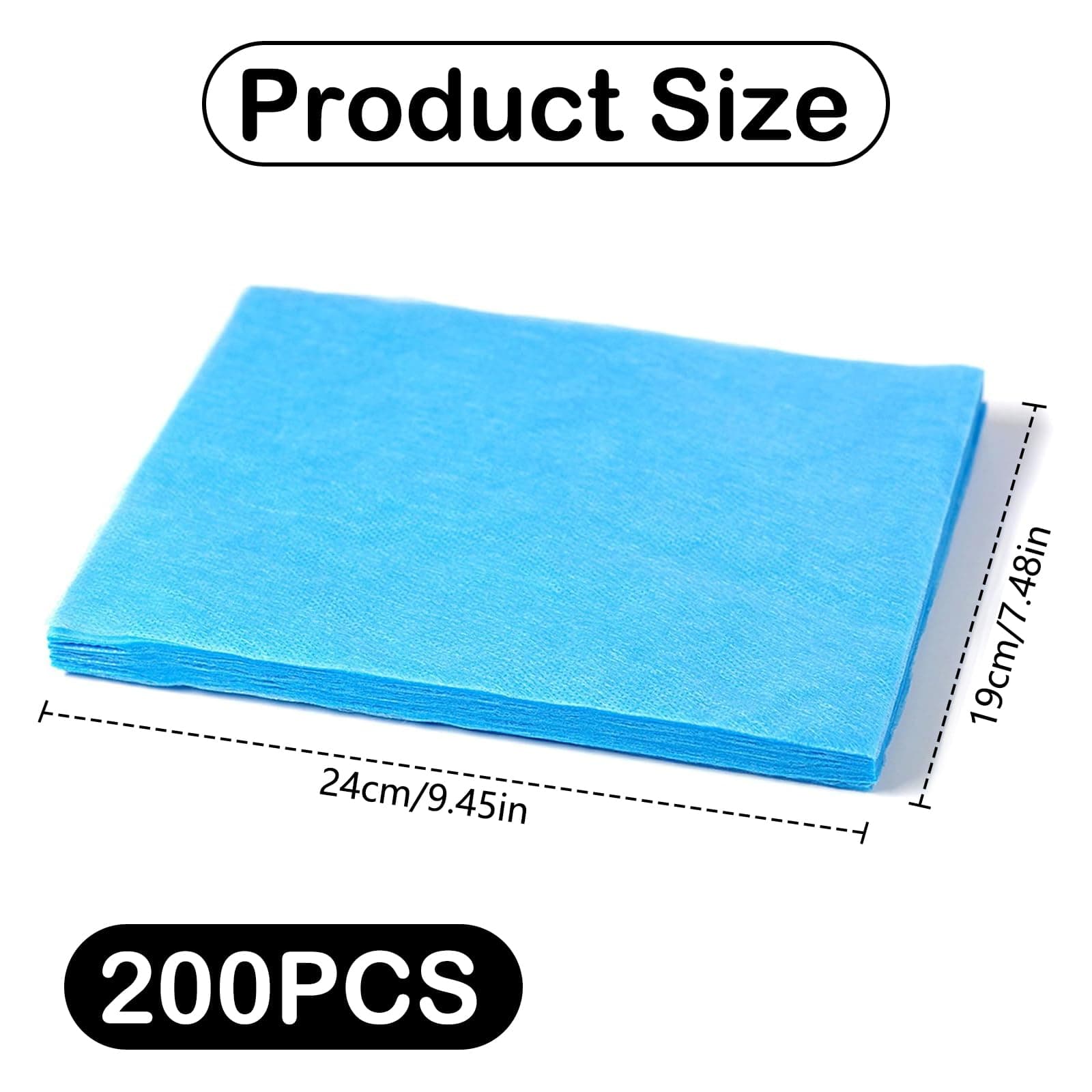 200Pcs Nail Dust Collector Filters - Breathable Non-Woven Paper for Multifunctional Nail Vacuum Accessories - Self-Resizing and Blue thumbnail 2