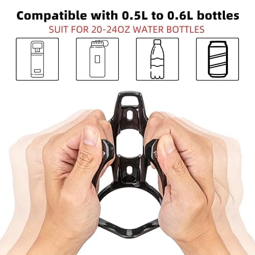 ROCKBROS Bike Water Bottle Holder Ultra-Light Bicycle Bottle Cages with Screws Tool, Universal Bike Cup Holder Rack for Road MTB Bikes… thumbnail 2