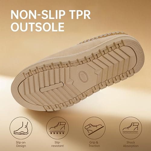 EVELLYHOOTD Slipper for Women Men Suede Braided Mini Boots with Fluffy Fur Lining Short Ankle Boots for Autumn Winter Warm Casual Comfort Shoes thumbnail 4