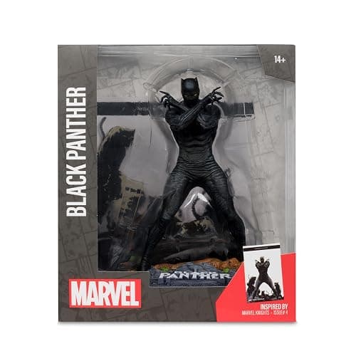 McFarlane Toys Marvel Black Panther 1:10th Scale Collectible with Scene (Marvel Knights #4) thumbnail 7