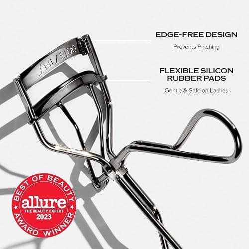 Shiseido Eyelash Curler - Crimps & Curls Lashes for Perfect, Eye-Framing Fringe - Gentle & Safe - Includes Replacement Pad thumbnail 3
