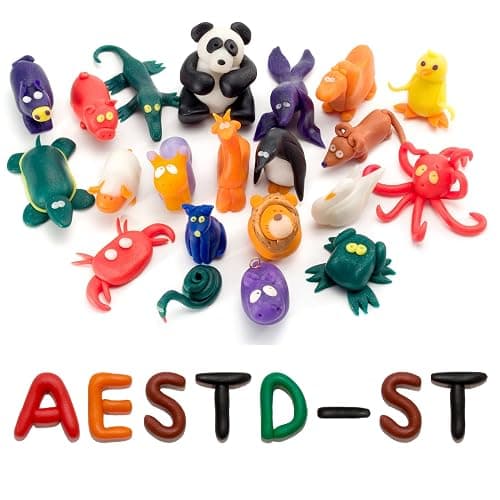 Aestd-ST Polymer Clay 60 Colors, Modeling Clays for Kids DIY Starter Kits, Oven Baked Model Clay, Non-Sticky,with Sculpting Tools, Holiday Gift for Children and Artists. thumbnail 7
