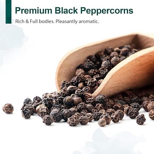 Soeos Pink Salt 39 Oz + Black Peppercorns 18oz, Coarse Grain, 2 Set | Pink Salt for Grinder Refill, Salt and Pepper Grinder, Non-GMO Verified, Spice Set thumbnail 5