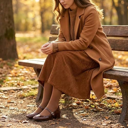 hingswink Mary Jane Shoes Women Low Heels Dress Shoes Pumps Low Heel 2 Inch Chunky Heel Mary Janes Pumps with Adjustable Ankle Strap for Women Dressy Casual thumbnail 3