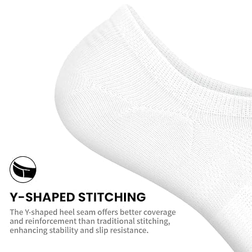 wernies No Show Socks Women - 8 Pairs Ankle Socks for Women, Low Cut Socks Short Cotton Socks, Invisible Casual Socks thumbnail 4