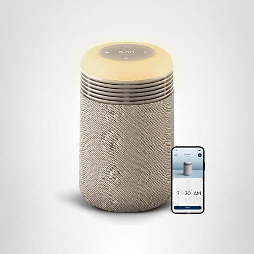 BLUEAIR Air Purifier & Sunrise Alarm Clock for Bedroom, Nursery – HEPA, HEPASilent™, Wake-Up Light, White Noise & Soothing Sounds for Natural Sleep, USB-C, Mini Restful thumbnail 14