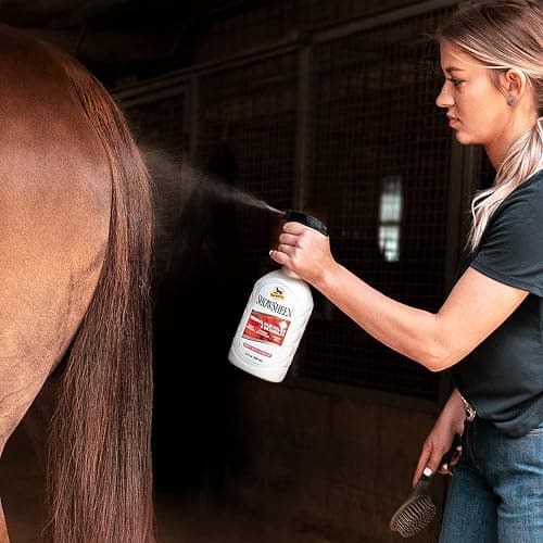 Absorbine ShowSheen Hair Polish & Detangler 32oz Spray Bottle, Horse and Dog Coat, Mane and Tail, Instant Detangling & Reduces Hair Breakage for Healthy Grooming & Radiant Shine thumbnail 6