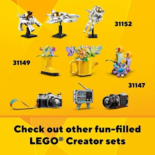 LEGO Creator 3 in 1 Retro Roller Skate Building Kit, Transforms from Roller Skate Toy to Mini Skateboard to Boom Box Radio, Birthday Gift for Skaters, Cool Toy for Boys and Girls Ages 8 and Up, 31148 thumbnail 6