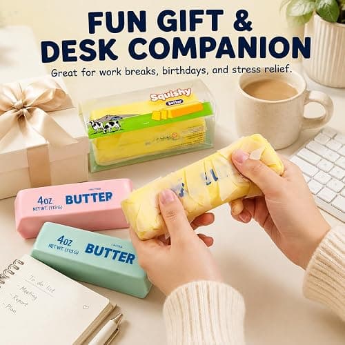 Wax Butter Squishy, Crunchy Wax & Slow-Rebound PU Fidget Toy | Slow Rising Squeeze Fidget Toy, Stress Durable Slow Rebound Portable Sensory Play thumbnail 7