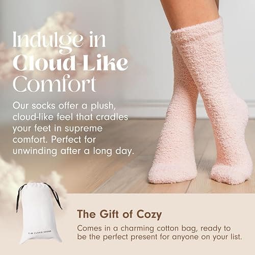 Unboxme Gifts Warm & Cozy Ultra-Luxe Cloud Sock for Women & Men - Super Soft Luxurious Fabric Sleep Socks thumbnail 4