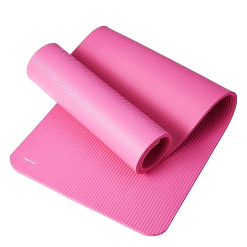 Amazon Basics 1/2 Inch Extra Thick Exercise Yoga Mat with Carrying Strap, Cushioned Support, for Fitness and Gym Workouts thumbnail 3