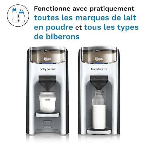 Baby Brezza - Préparateur de Biberons automatique Formula Pro Advanced avec kit entonnoir supplémentaire offert - Noir et Blanc thumbnail 6