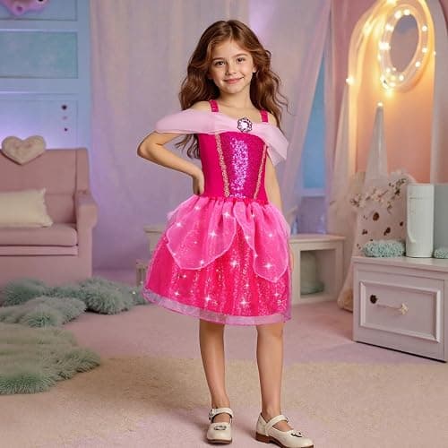 Meland Princess Dress Up - Dress Up Clothes for Girls with Toys,Christmas Birthday Gift for Toddler Girls 3,4,5,6,7,8 Years thumbnail 2