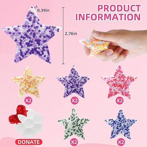 10-Piece Picky Pad, Skin Picking Fidget Toys with DIY Bracelet Picking Pad (Includes Divided Container) – Sensory Fidget Pads for Relieving Anxiety & Dermatillomania, Suitable for Kids & Adults thumbnail 2