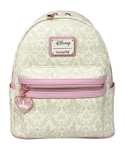 Loungefly Disney Princesses Damask Debossed Womens Double Strap Shoulder Bag Purse - Image 1
