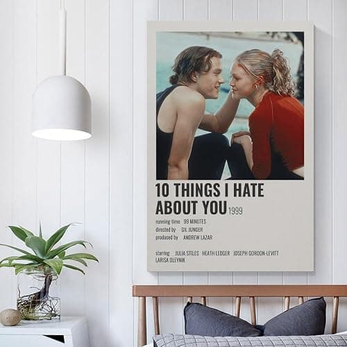 10 Things I Hate About You Classic Movie Posters Vintage Wall Art Canvas Painting for Bedroom Living Room Decor 12x18inch(30x45cm) Unframe-style thumbnail 5