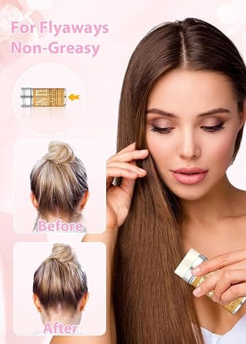 Hair Wax Stick & Slick Back Hair Brush – Frizz Control for Women & Kids, Non-Greasy & No Residue – Smooths Flyaways, Creates Sleek Ponytails & Buns – Styling Accessories & Teen Girl Gifts Trendy Stuff thumbnail 2