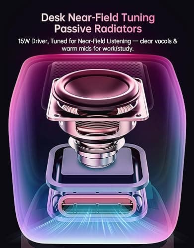 Divoom Ditoo Retro Pixel Art Game Bluetooth Speaker with 16X16 LED App Controlled Front Screen (Pink) thumbnail 5