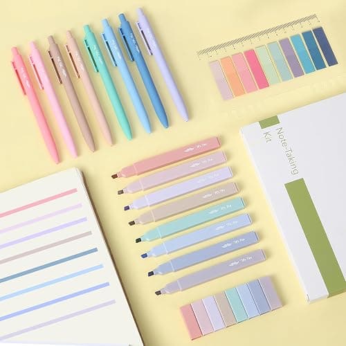 Mr. Pen Aesthetic Bible Highlighter and Pen Set, 16 Pack, 200 Sheets Transparent Sticky Tabs, No Bleed, Chisel Tip thumbnail 7