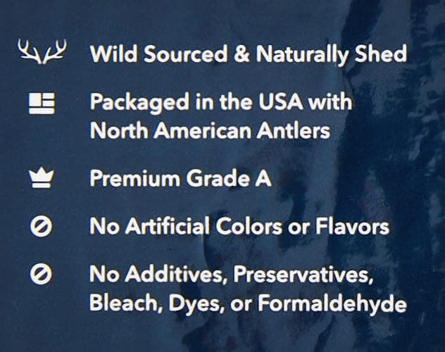 Amazon Brand - Wag Dog Deer Antler Chew, Naturally Shed, Whole, Large 8-9.5 inches, Long Lasting for Aggressive Chewers, Best for Dogs 30-45 lbs, 3.20 Ounce (Pack of 1) thumbnail 9