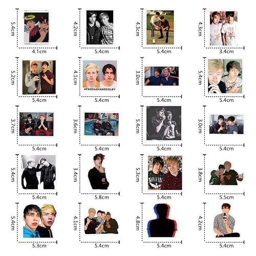 111Pcs Sam and Colby Stickers, Waterproof Vinyl Decals for Water Bottle, Laptop, Skateboard, Helmet, Car Award Motivational Decals Perfect Pickleball Gifts for Kids,Teens,Adults thumbnail 3