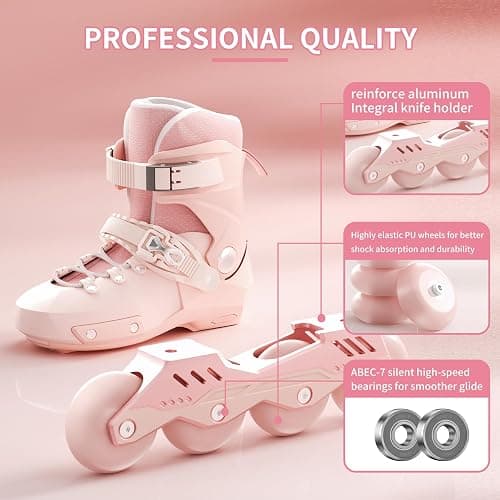 SWAY Adjustable Inline Skates for Kids, Teens and Adults, All Wheels Light Up High Performance Roller Skates for Boys and Girls Ideal for Roller Skate thumbnail 5