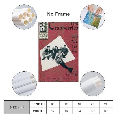 8K4FJ7Q2XZP The Cranberries Canvas Poster Bedroom Decoration Landscape Office Valentine's Birthday Unframe-style08x12inch(20x30cm) thumbnail 2