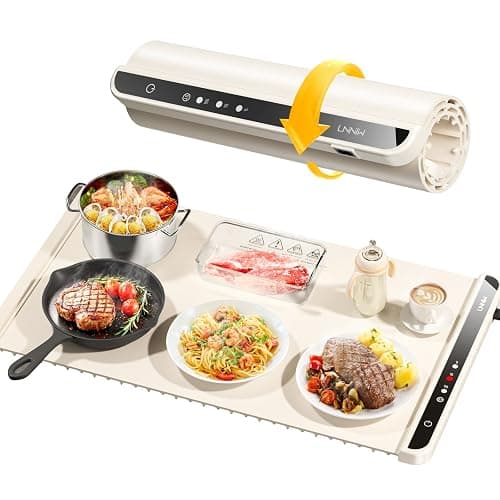 Warming Mat for Food,Food Warming Mat,Electric Warming Tray for Buffets Party and Home Daily Use,Heating Fastly in 10s,Portable Design,Timed Function for Your Family. - Image 1