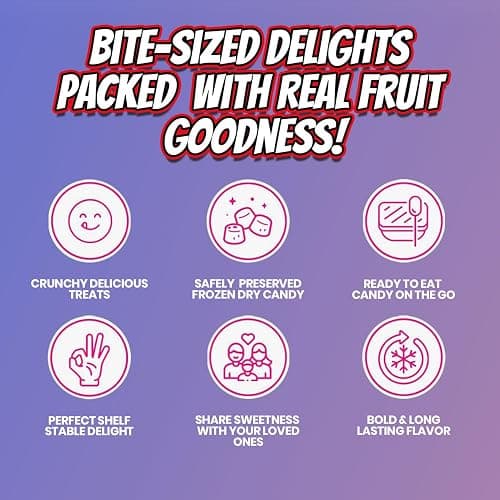 Bliss Life Cotton Candy Freeze Dried Sugar Candy from TikTok, ASMR Crunchy Candy, Spicy Sweet and Sour Kids Snacks, Unique Novelty Snack for Kids 1.5oz thumbnail 6