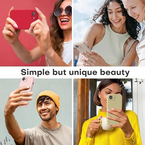 LOVE 3000 Designed for iPhone 16e/17e Case, Premium Silicone with [Soft Anti-Scratch Microfiber Lining] Shockproof Protective Phone Case for Holsters 6.1", Chalk Pink thumbnail 2
