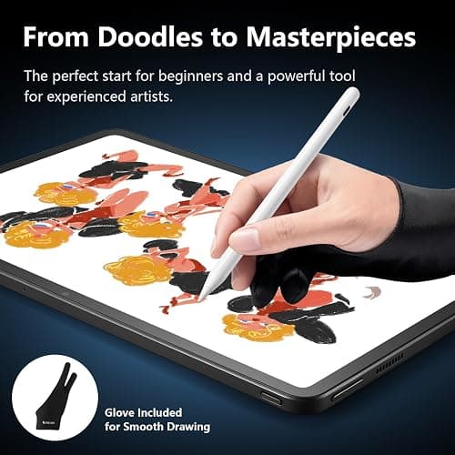 RubensTab T12 Standalone Drawing Tablet, 12 inch Tablet No Computer Needed | No Computer Needed, Octa-Core CPU, Pre-Installed Drawing Apps & Tutorials, More Bonus Items for Beginners, Artists, Students thumbnail 6