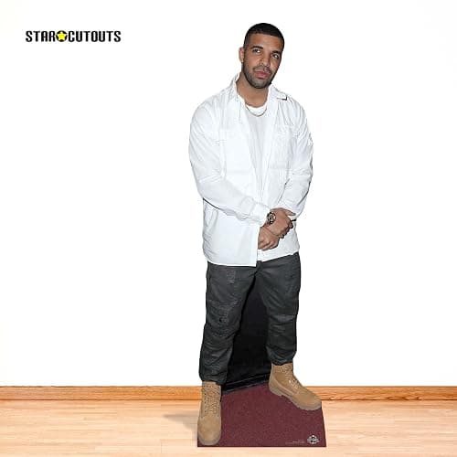 Celebrity Standee Drake Life Size Cardboard Cut Out with Table Top Mini Cut Out, Multi colour thumbnail 2