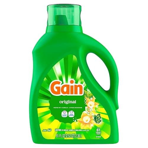 Gain Liquid Laundry Detergent with Odor Defense, Original Scent, Laundry Soap For HE Washing Machines, 81 fl oz, 61 Loads (Packaging May Vary) thumbnail 12