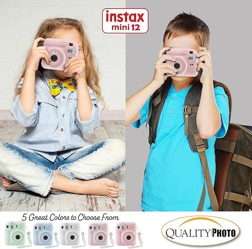 Fujifilm Instax Mini 12 Instant Camera + 60 Photo Prints + Quality Photo Value Bundle, Case, Decoration Stickers, Frames, Photo Album, (Blossom Pink) thumbnail 7