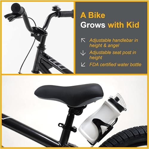 RoyalBaby Kids Bike Freestyle Classic & EZ Balance Pedal Switchable Bicycle, 12 14 16 18 Inch, 3-10 Years Toddler to Big Kids thumbnail 6