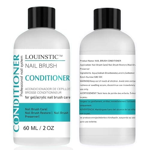 LOUINSTIC Nail Art Brush Cleaner 2 oz - Nail Brush Cleaner and Conditioner for Solid Gel Polish/Nail Extension Gel/Acrylic Nail Brushes, Quickly and Easily Acrylic Nail Brush Cleaner and Restorer thumbnail 6