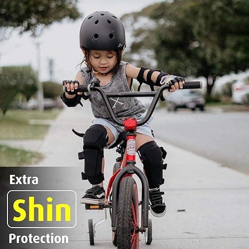 Soft-Style Kids Knee and Elbow Pads with Bike Gloves, Flexible Impact-Resistant Gear for Ages 2-11, Designed for Balance Bikes, Roller-Skating, and Skateboarding - Small - (2nd Gen) Snow Camo thumbnail 4