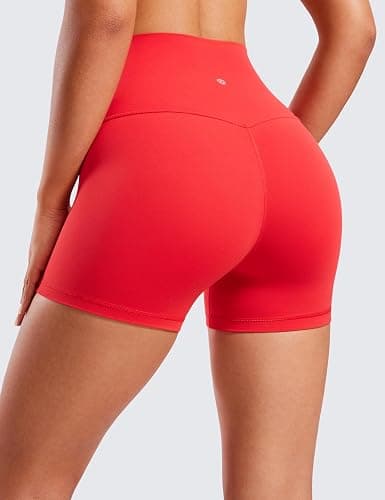 CRZ YOGA Butterluxe Biker Shorts 4'' - High Waisted Booty Workout Volleyball Yoga Womens Spandex thumbnail 2