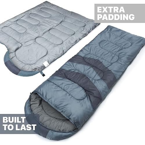 MalloMe Sleeping Bags for Adults Cold Weather & Warm - Backpacking Camping Sleeping Bag for Kids 10-12, Girls, Boys - Lightweight Compact Camping Essentials Gear Accessories Hiking Sleep Must Haves thumbnail 3