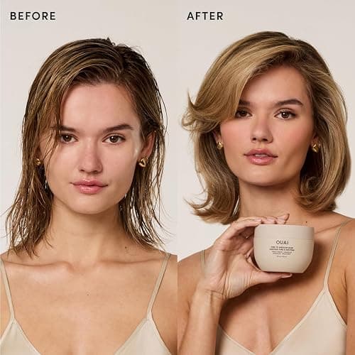 OUAI Fine to Medium Hair Treatment Masque - Mask for Hair Repair, Hydration and Shine - With Shea Butter, Keratin and Panthenol - Paraben, Phthalate and Sulfate Free (3.4 Oz) thumbnail 4